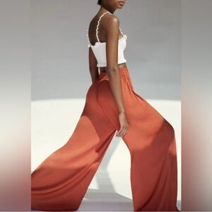 Zara Wide Leg Satin pants